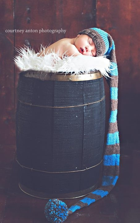 Super Long Newborn Elf Hat by KristinsKrazyKnits