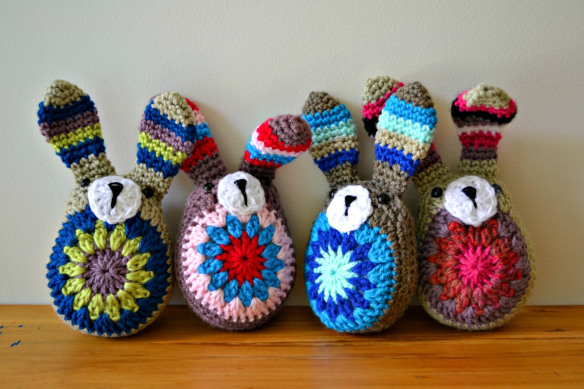 Crochet Bunnies by the Green Dragonfly